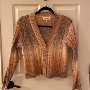 Heartloom ombré v-neck cardigan. Small. Like new.